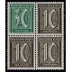 ALEMANIA 1921 ESTAMPILLAS SE-TENANT ZUSAMMENDRUCKE NUEVAS MINT MI S33 +10 €